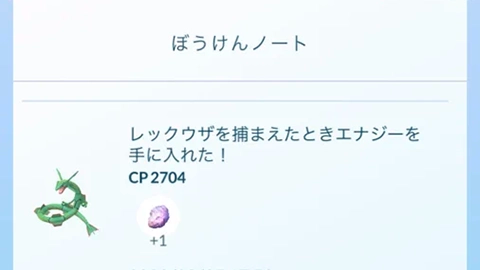 メガレックウザの隕石って何個貰えた？ GOフェス大阪 ポケモンGO