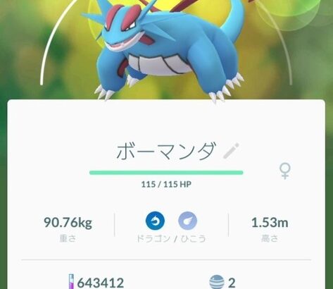 【ポケモンGO】野生のボーマンダが光って驚いた