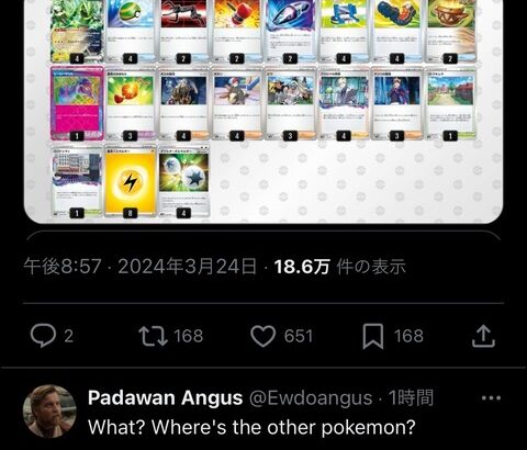 ポケカ大会、ポケモン1匹デッキが優勝してしまう