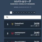 【ポケモンGO】今季初のリーダーボード更新、トップ層はレート2658！