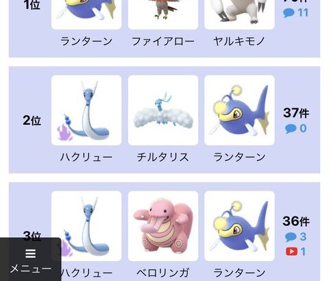 【ポケモンGO】GBL「ランターン」が強い期間長すぎない？そろそろナーフ来そう？