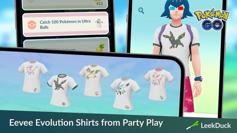 【ポケモンGO】チームコラボで「ブイズTシャツ」全種類追加