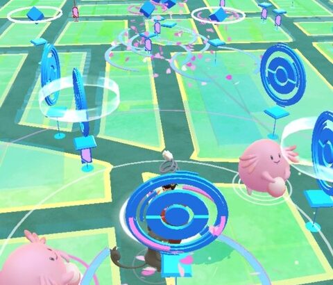 【ポケモンGO】都会のプレイ画面がこちら！自分の地元とどれくらい違う？