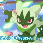 【アニポケ】ここ数週間の次回予告のサムネのタイトルが微妙に傾いてて気持ち悪い