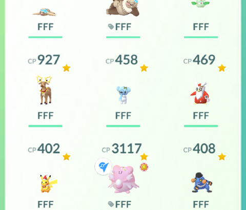 【ポケモンGO】個体値100の管理「名前にFFF」「タグ付け」どういうのが一番見やすい？