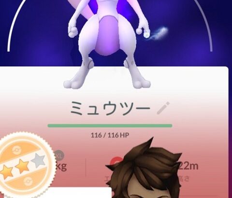 【ポケモンGO】「SミュウツーFFE」を間違ってリトレーンしてしまった(´；ω；｀)