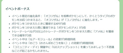 【ポケモンGO】コミュデイ中は「コノヨザルへの進化条件」が変化