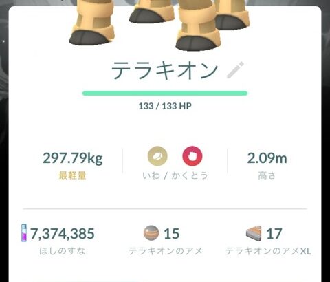 【ポケモンGO】テラキオンしかレイド成立しない問題